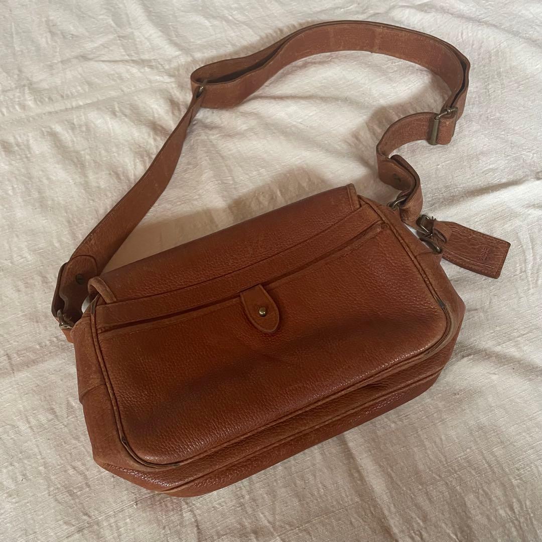 【Ralph Lauren】90'vintage レザーショルダーバッグ