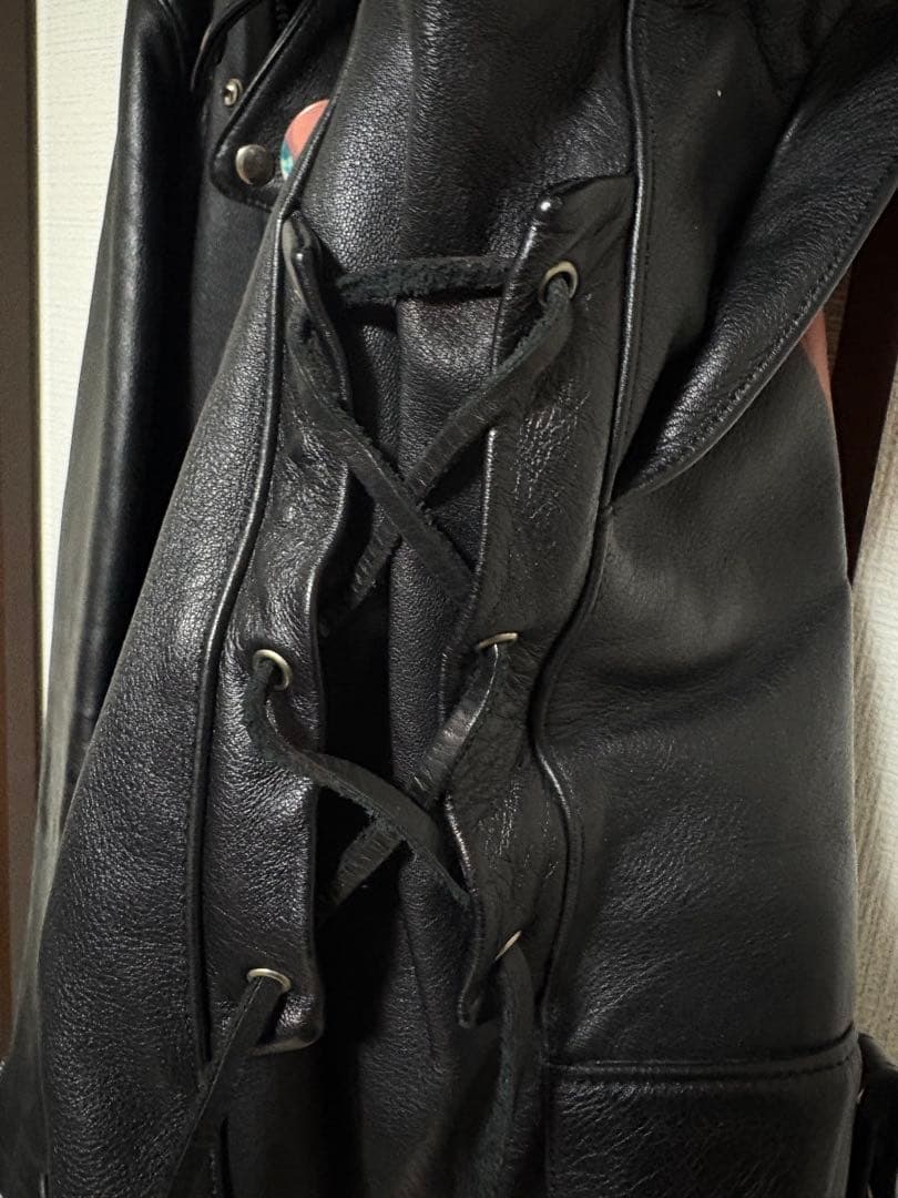 ペイント ライダースジャケット