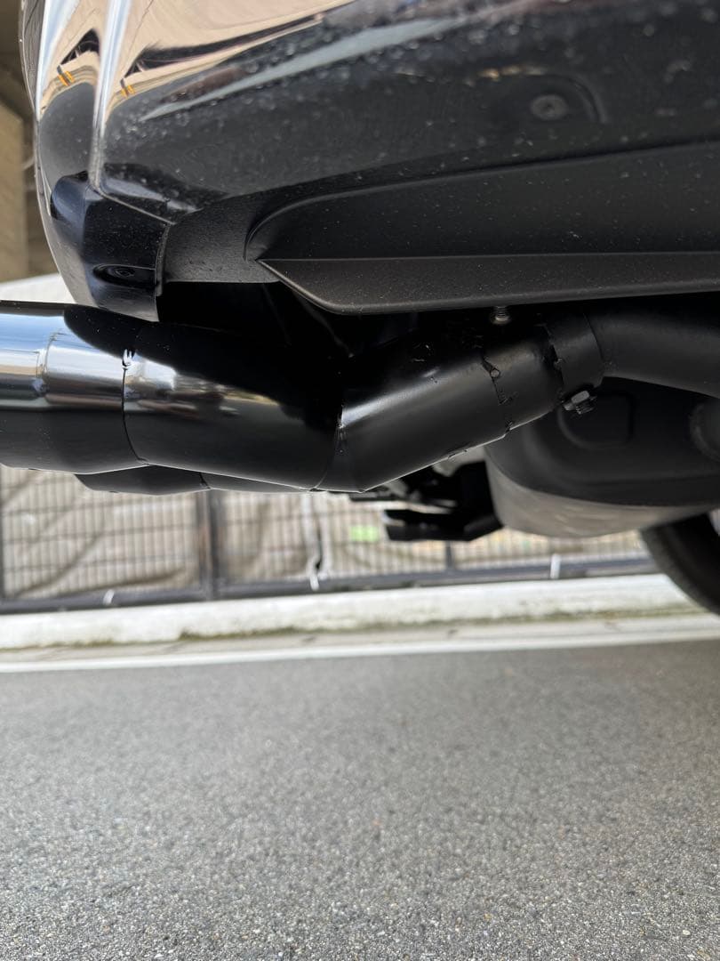 NX350h 20系オリジナルマフラーカッターブラック焼き付け塗装左右セット