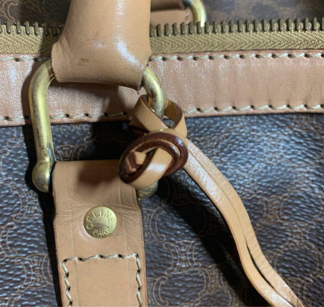 CELINE ボストンバッグ　マカダム柄