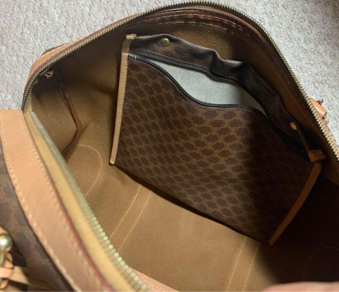 CELINE ボストンバッグ　マカダム柄