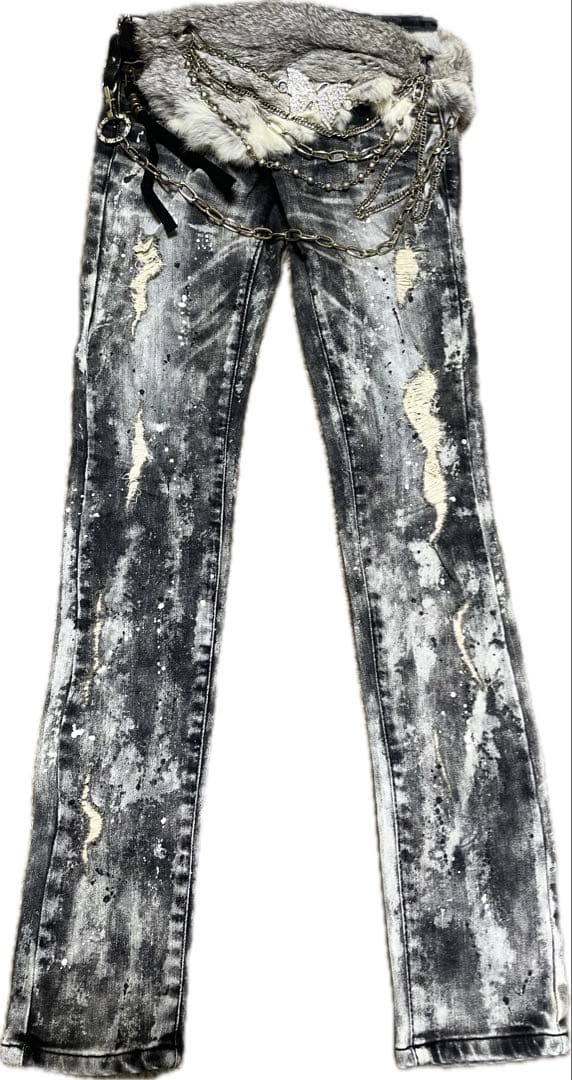 d.i.a. GARULA  fur belt denim pants ベルト