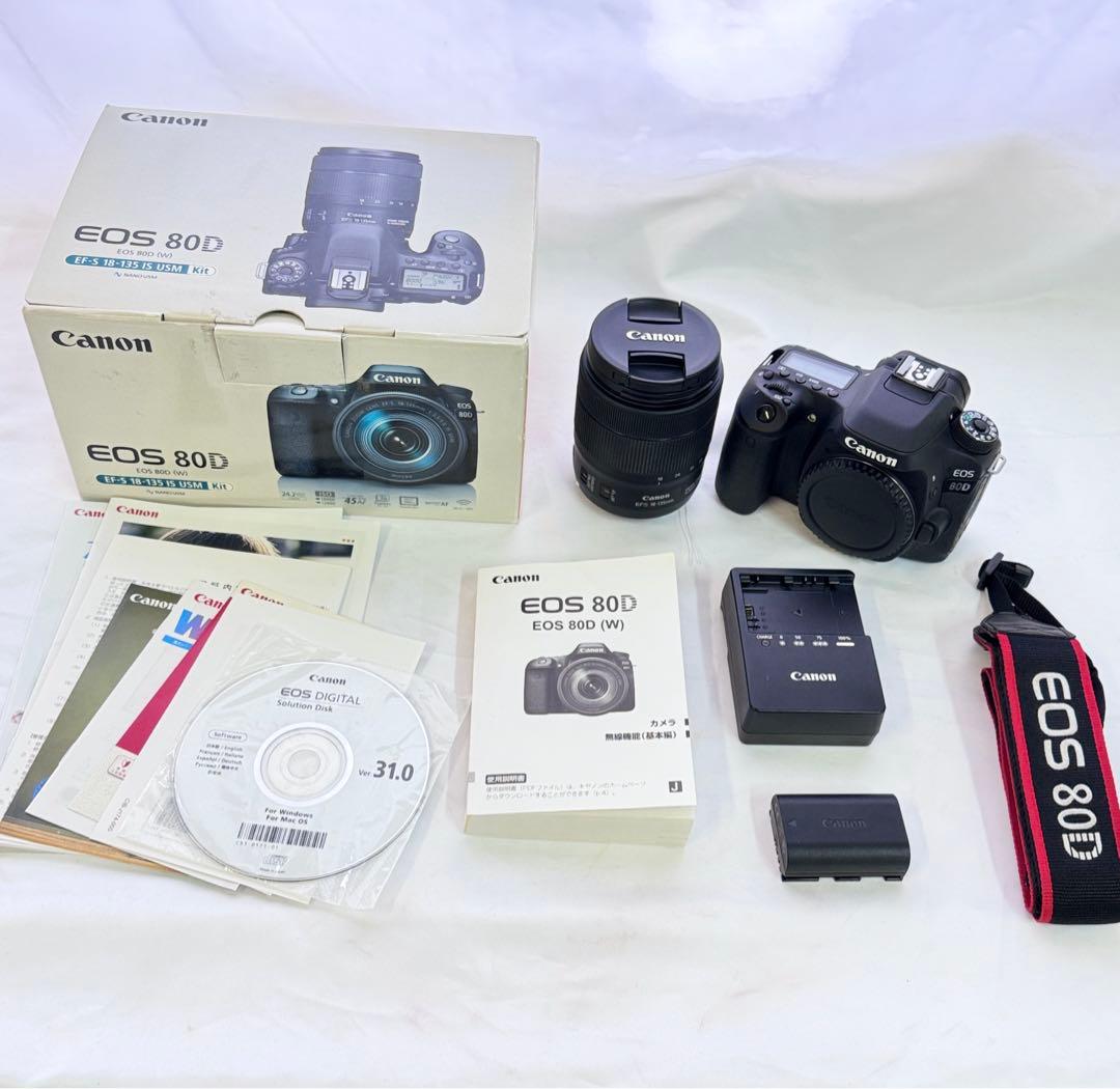 Canon デジタルカメラ EOS 80D ズームレンズ付き 付属品多数！ 美品