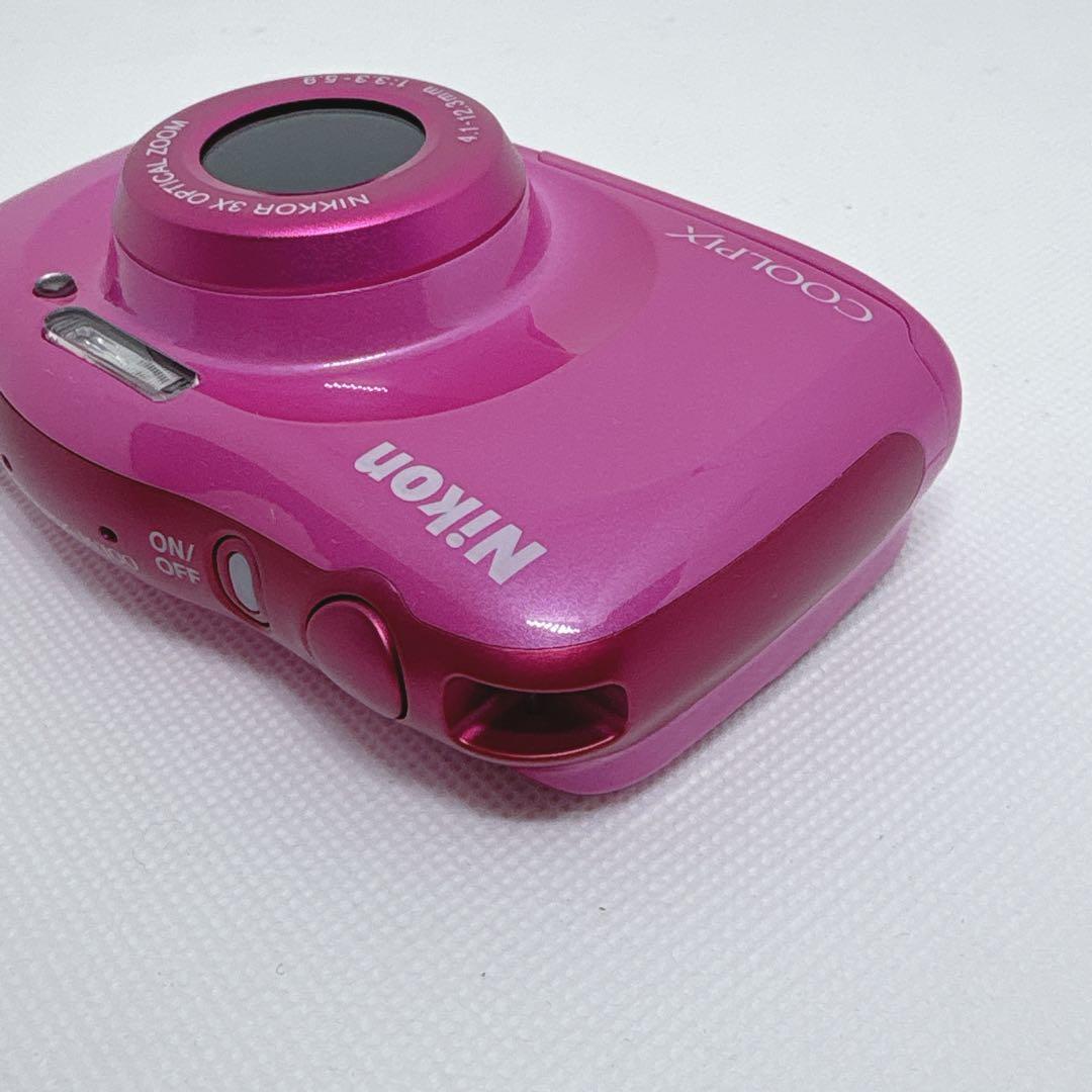 【極美品】 完品 Nikon COOLPIX W100 デジカメ ピンク