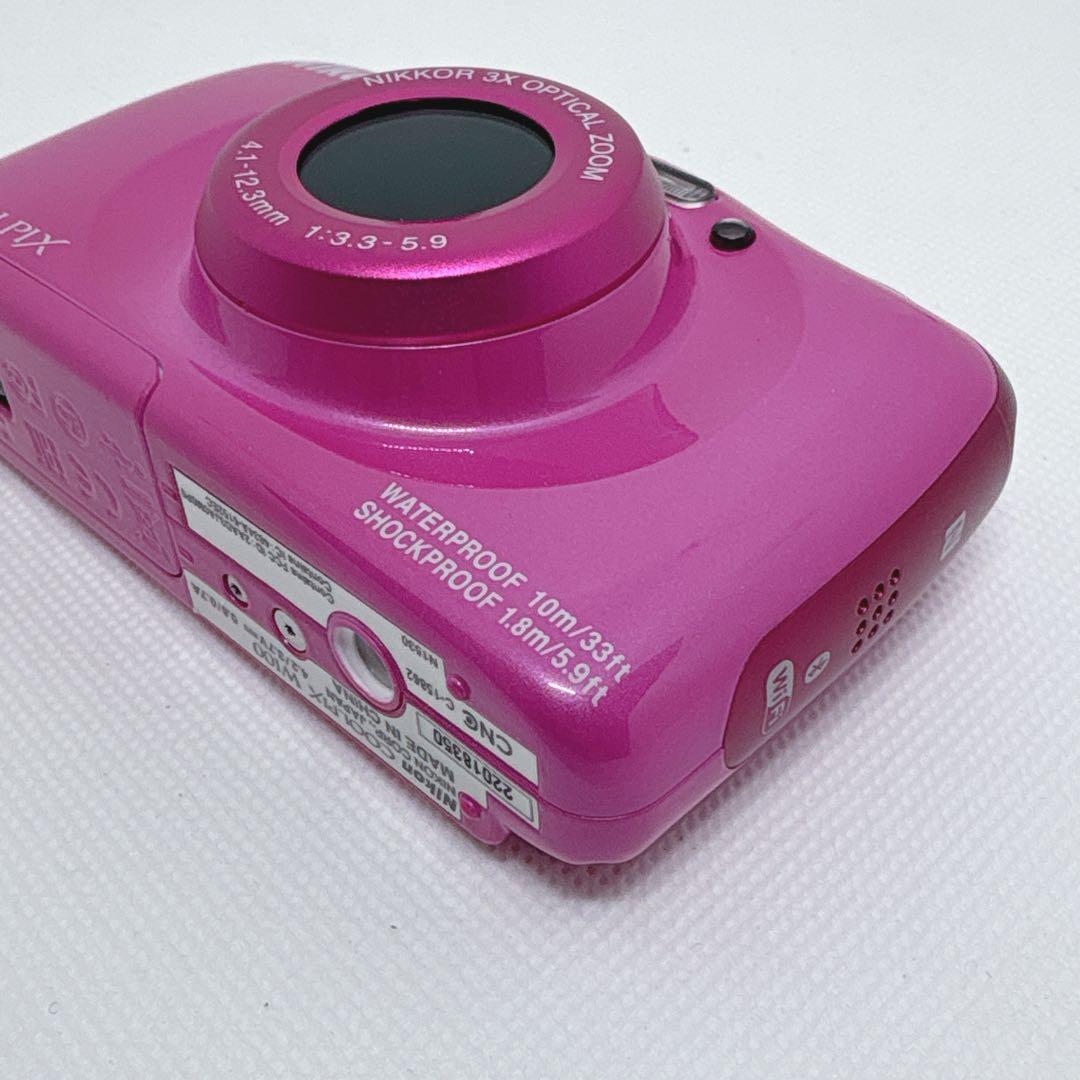 【極美品】 完品 Nikon COOLPIX W100 デジカメ ピンク