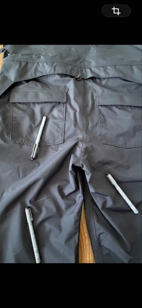 Greenclothing グリーンクロージング ビブパンツ ブラックサイズM