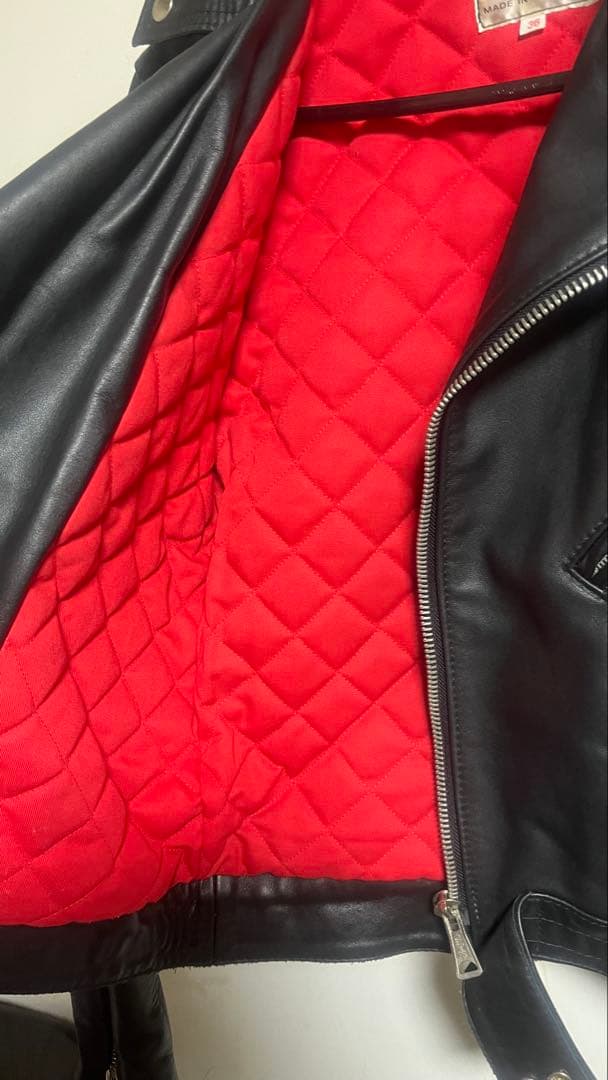 専用　AVIAKIT ブラック レザージャケット 36 レア　ルイスレザー