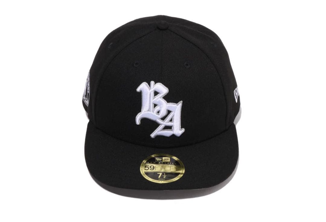 新品未使用！A BATHING APE new era 7 1/2 黒 bape