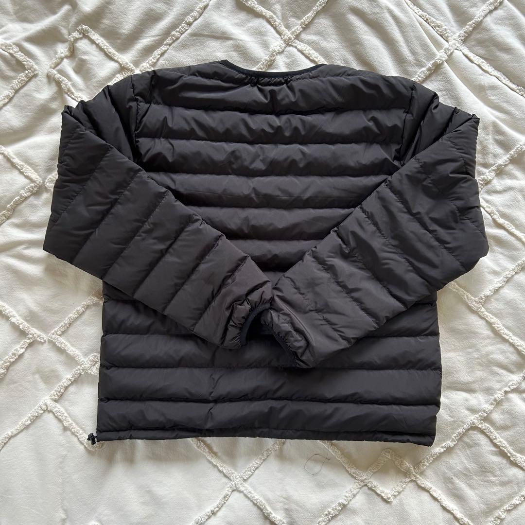 DANTON/ダントン　インナーダウン クルーネックダウンジャケット ブラックL