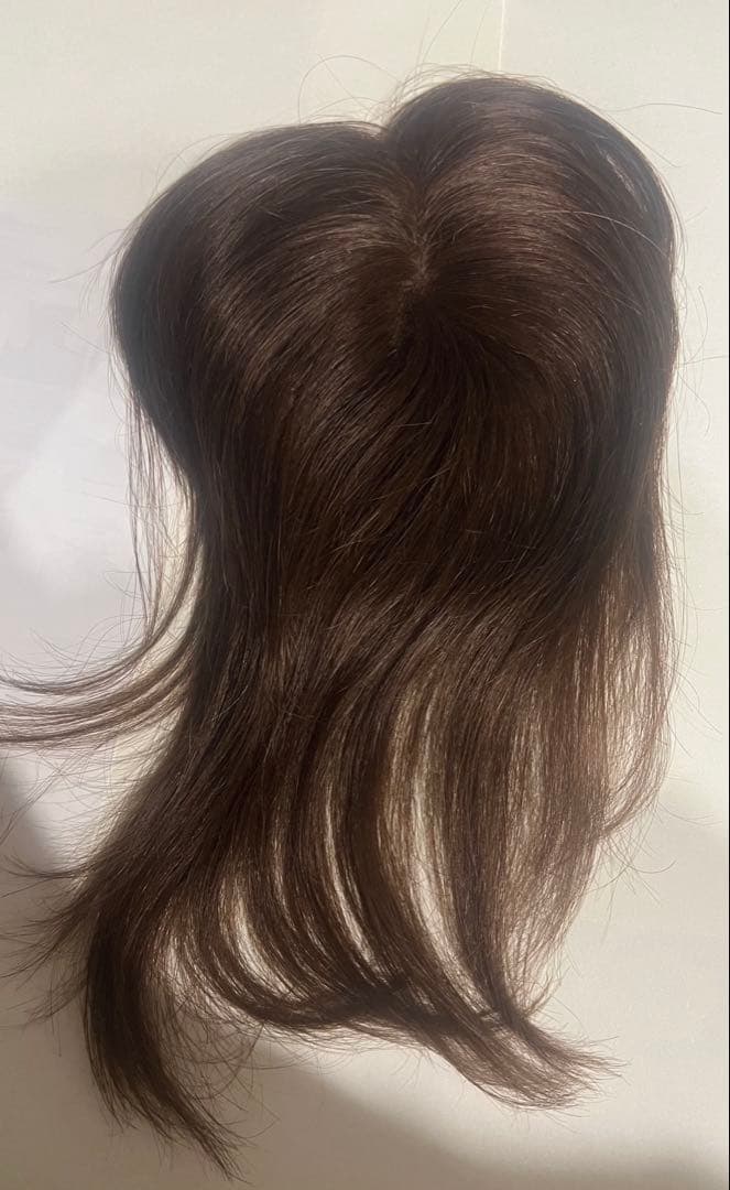 Reju リージュ 部分ウィッグ 人毛100% かつら 栗色 茶色 20cm