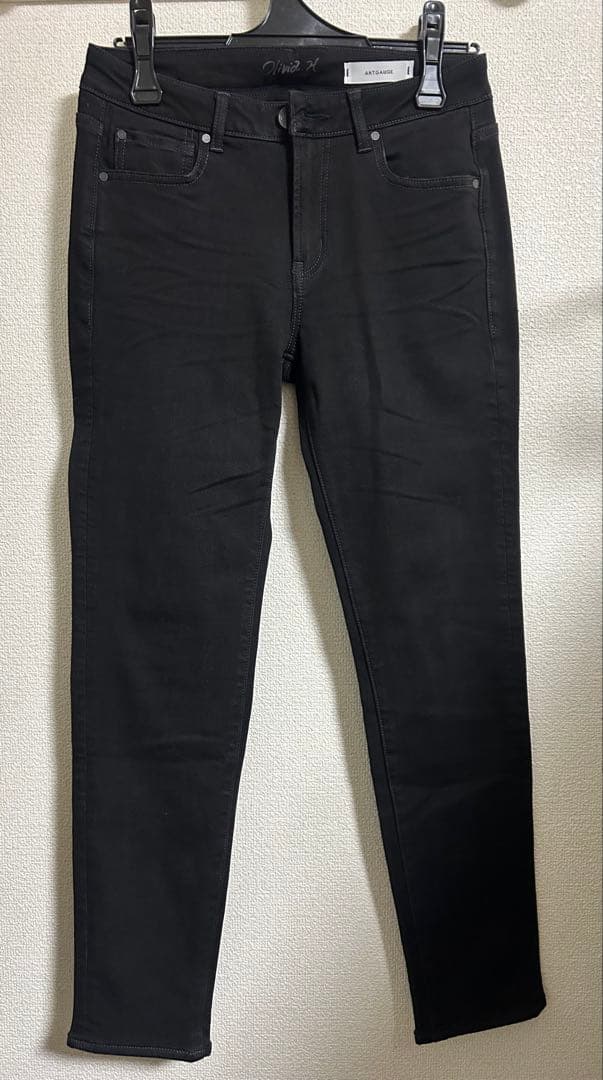 antgauge アントゲージ 裏起毛 ブラック デニム　美シルエット