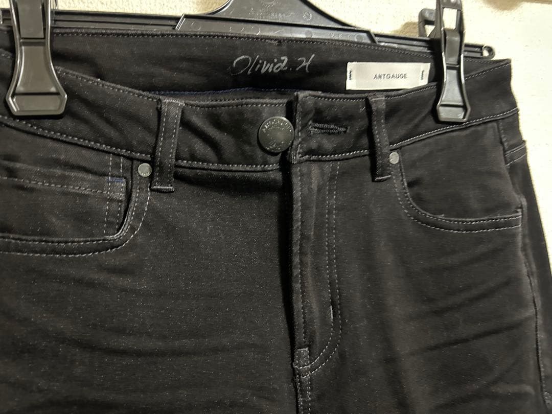 antgauge アントゲージ 裏起毛 ブラック デニム　美シルエット