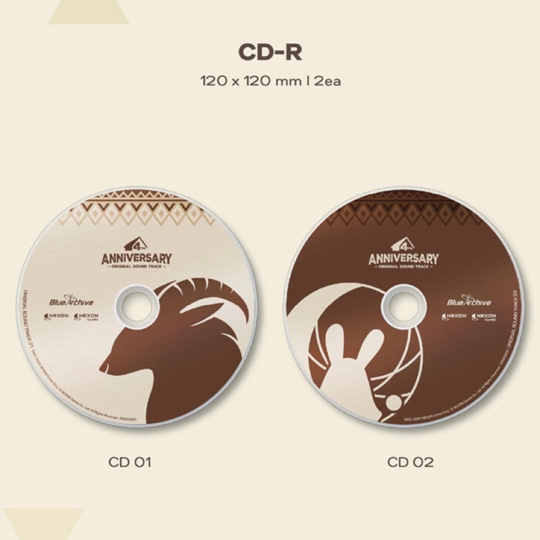 ブルーアーカイブ　韓国　4周年記念　OST CDアルバムパッケージ