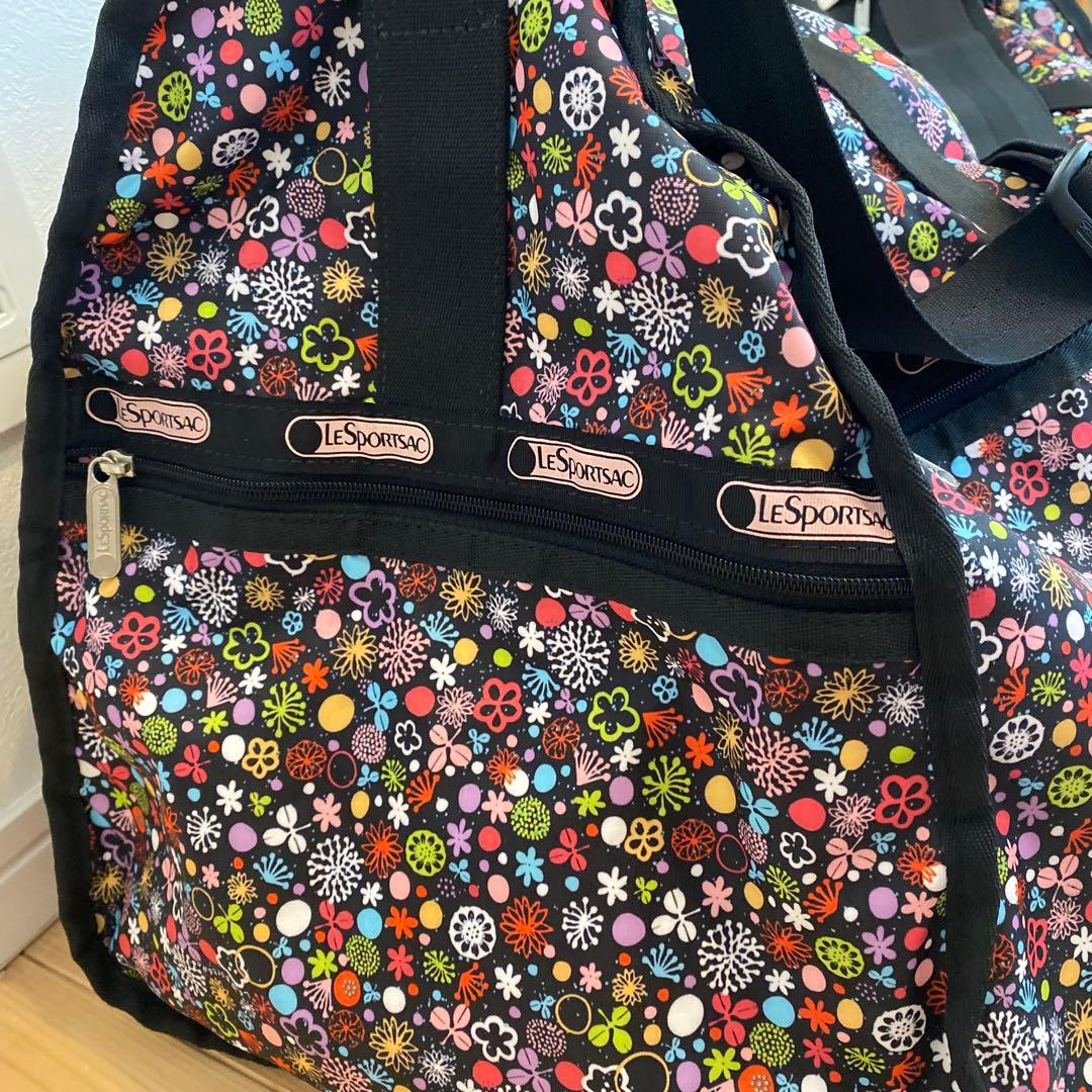 超美品‼️LeSportsac　レスポートサック　ボストンバッグ　花柄