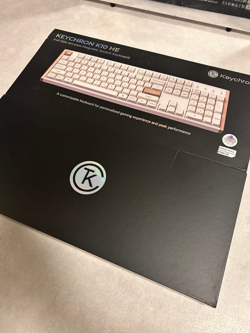 Keychron K10 HE 無線磁気スイッチカスタムキーボード　ホワイト