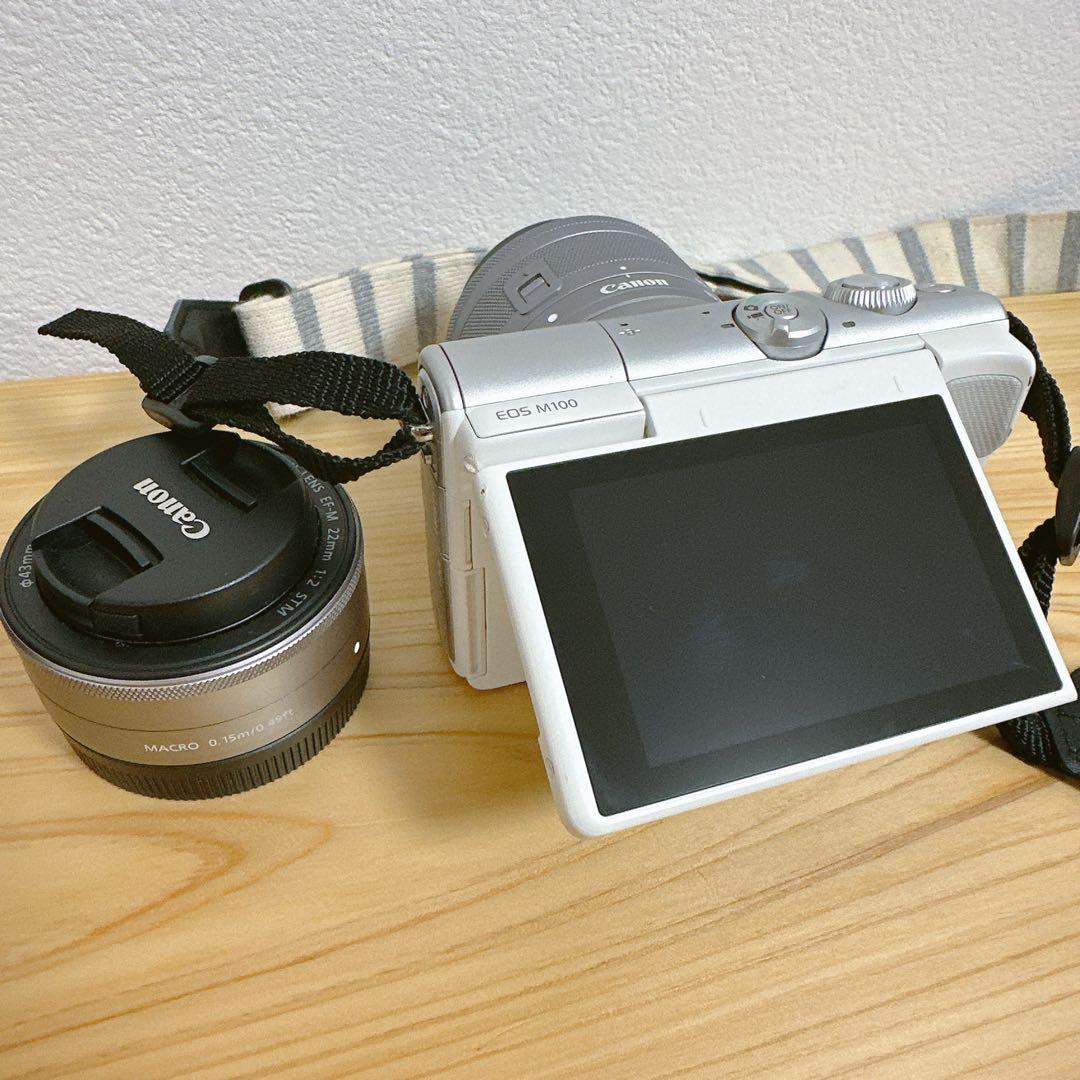 ハチハチさん専用Canon EOS M100 ミラーレス一眼 本体とレンズセット