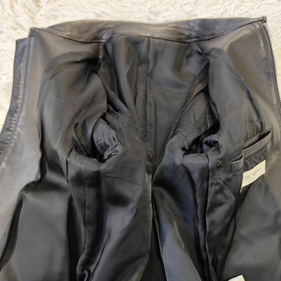 美品　牛革　ワコマリア GUILTY PARTIES ライダース ブラック