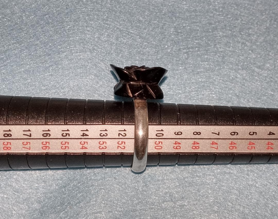 アーリー　agate アガット オニキスの薔薇リング