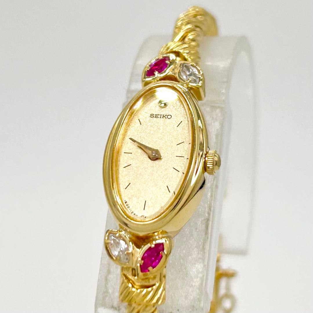 SEIKO セイコー 4P ストーン 1E20-5760 クォーツ 腕時計