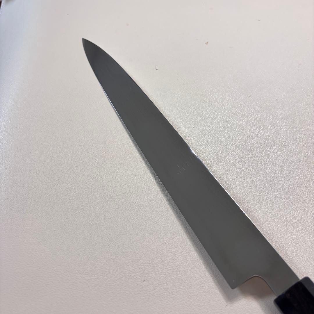 270mm 柳刃包丁 鏡面　天然木八角柄 刺身包丁 和包丁「全鋼」'.～