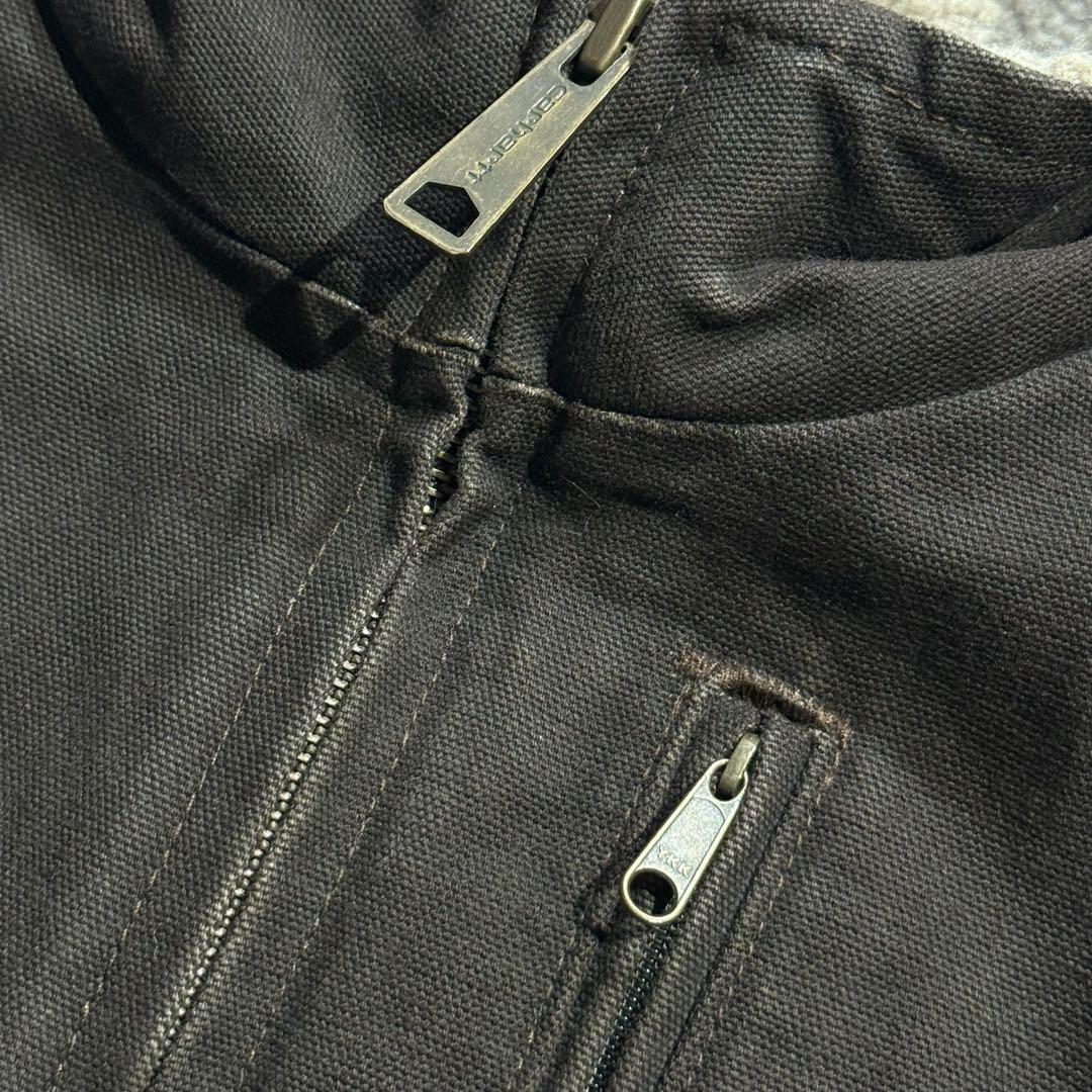 カーハート ダックベスト 裏ボア フルジップ ワークウェア ビンテージ USA