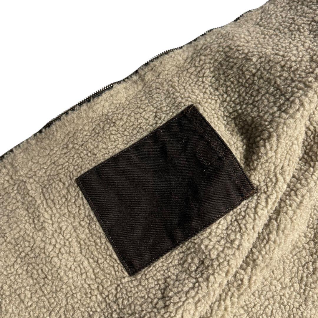 カーハート ダックベスト 裏ボア フルジップ ワークウェア ビンテージ USA