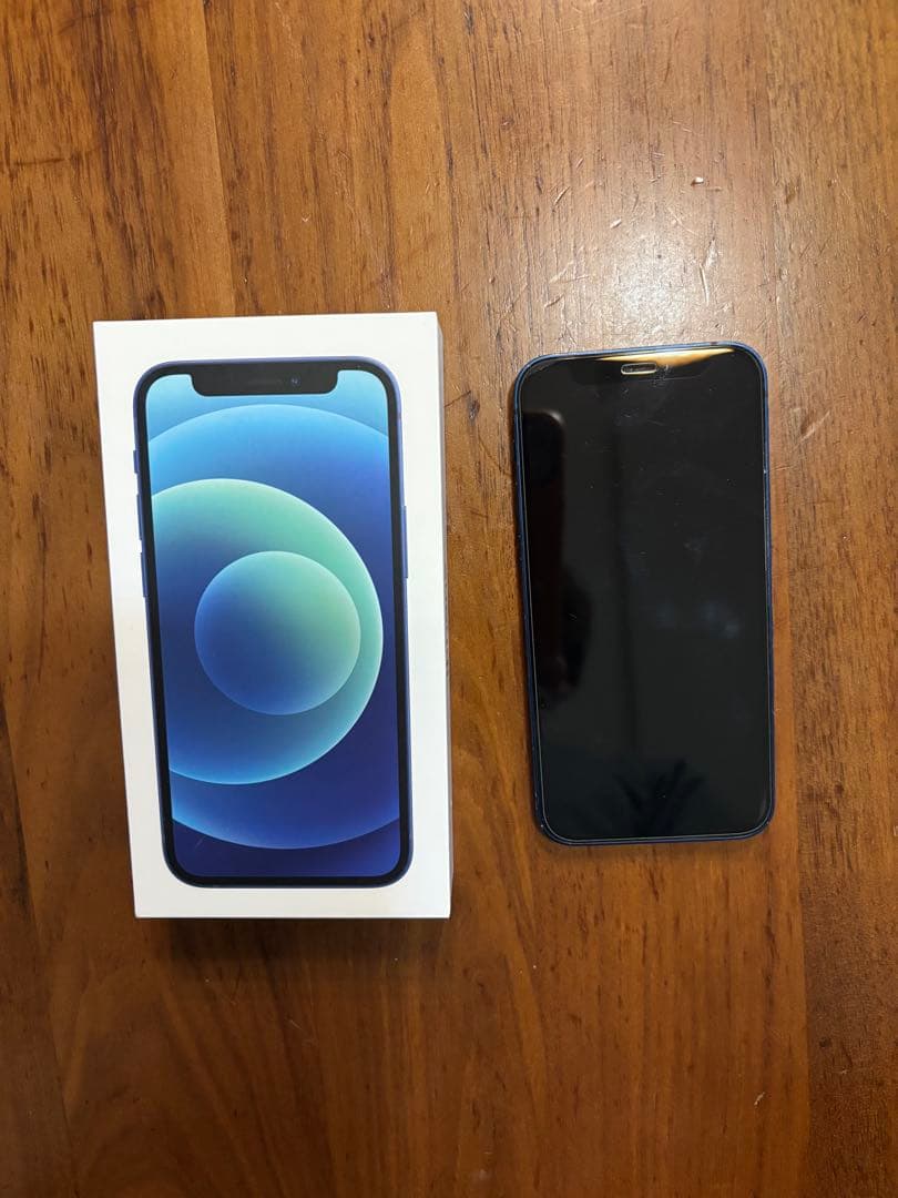 デ*ド様 Apple iPhone 12mini 青　希望があればケース付き