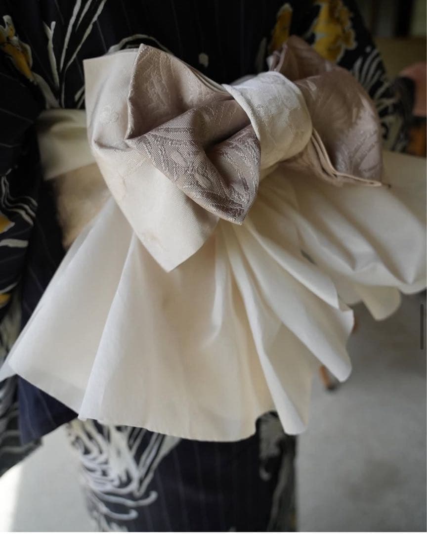 y*'様 【utatane×Acka.】浴衣4点セット 菖蒲と糸菊 navy