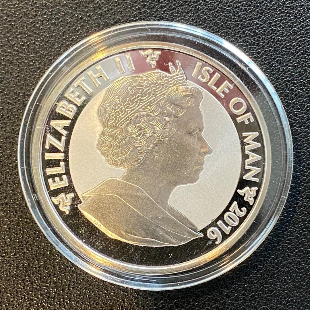 2016年 大天使ミカエルマン島 イギリス 銀貨1オンス