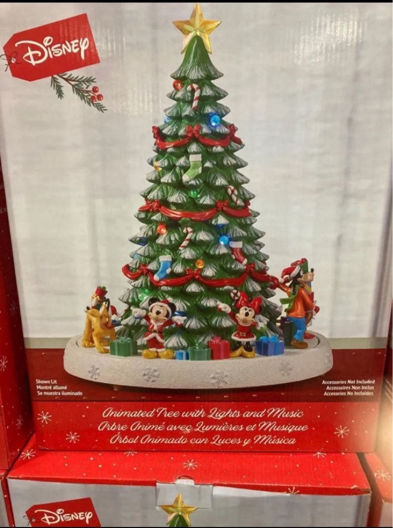 新品 クリスマスツリー ディズニー イルミネーション オルゴール⭐︎