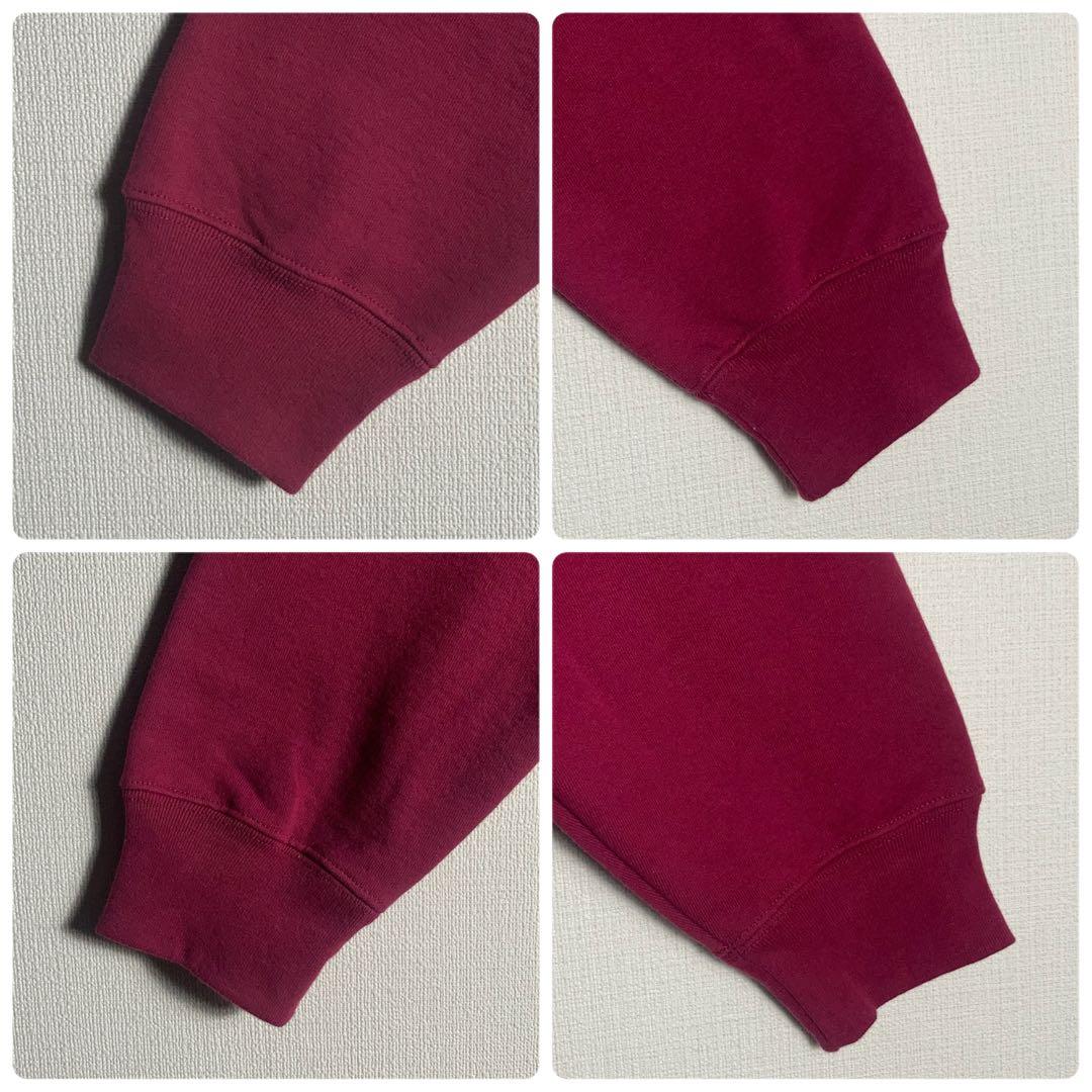 【美品】SUPREME フルジップパーカー Sロゴ 刺繍 ボルドー M