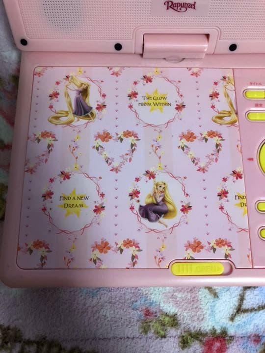 ディズニープリンセス ラプンツェル DVDプレイヤー 7インチ 新星堂限定モデル