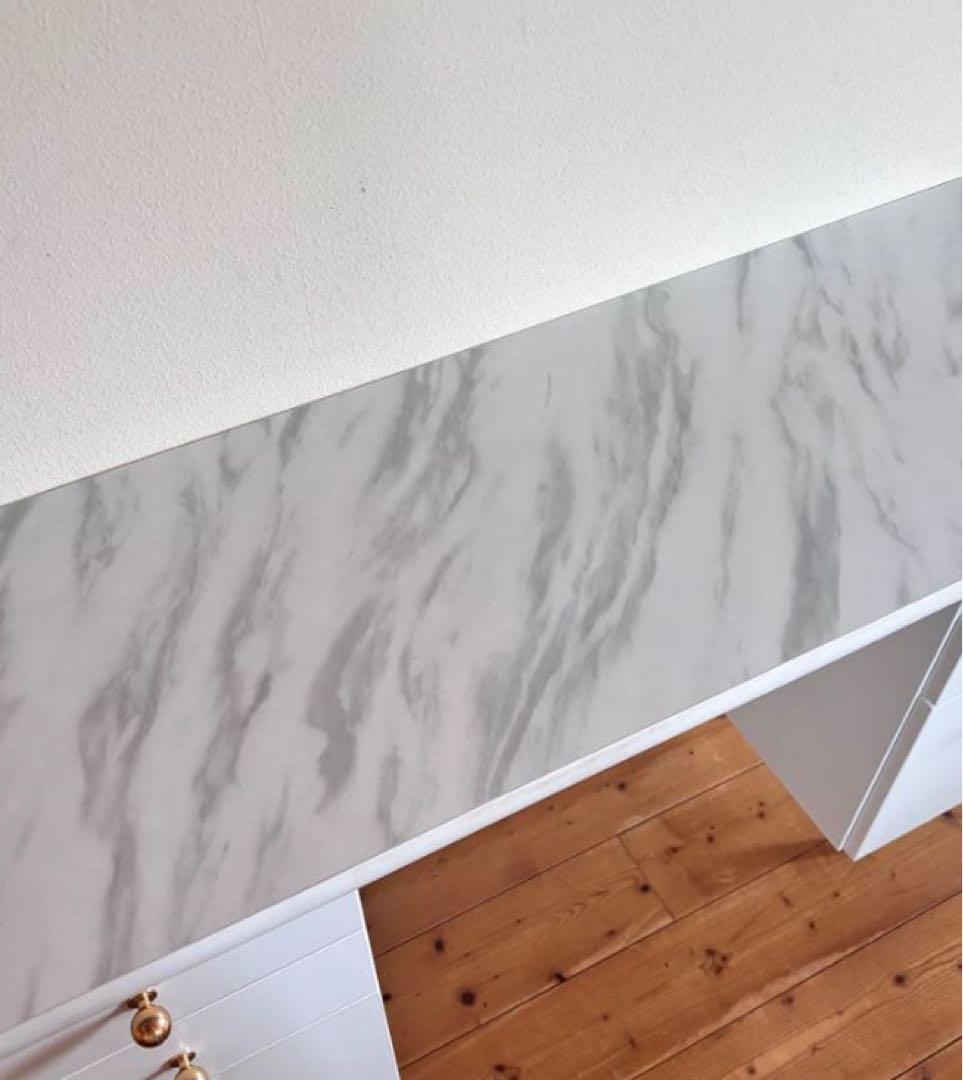 ホワイト ドレッサー 大理石風天板　フランフラン　エルドラド