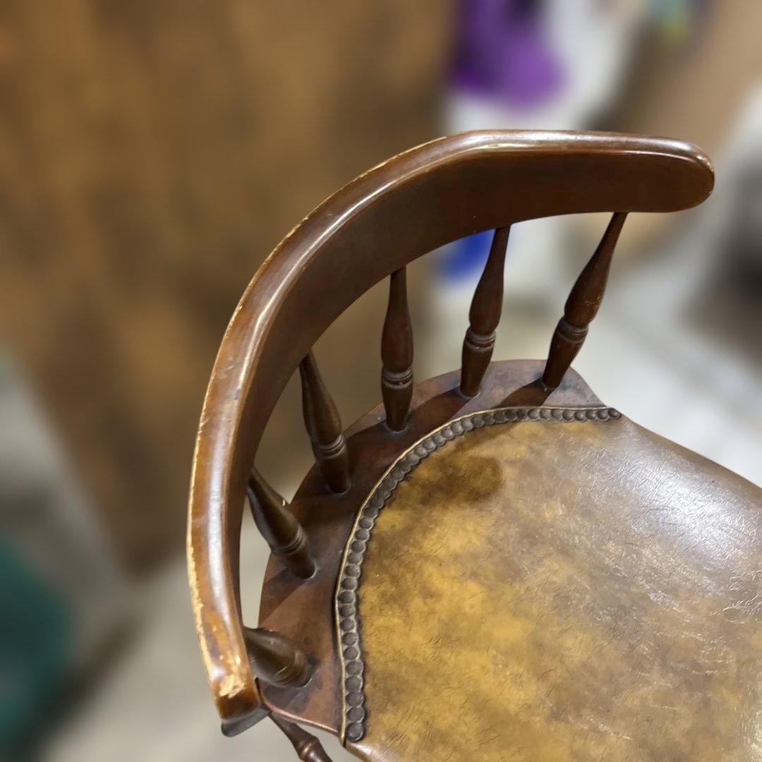 【ウィンザーチェア】◆アンティーク◇鋲打ち◆英国◇