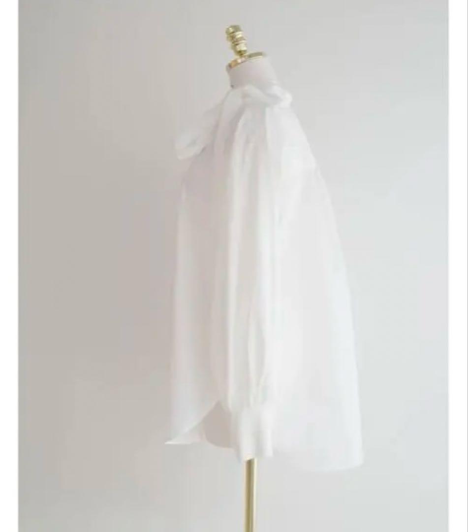 本日限定価格新品格安cen.ボウタイブラウス　リボン付きホワイトブラウス