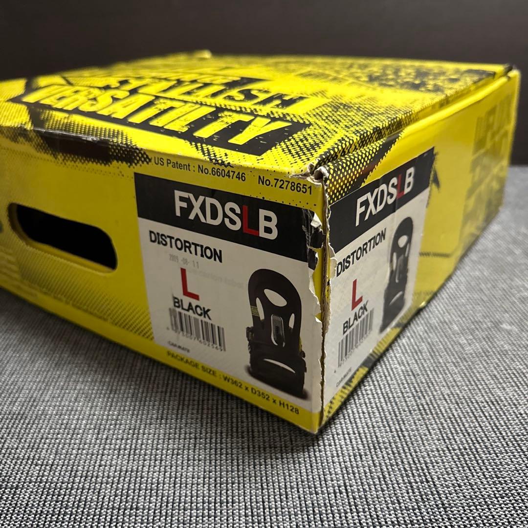 flux distortionスノーボード ビンディング ブラック/イエロー