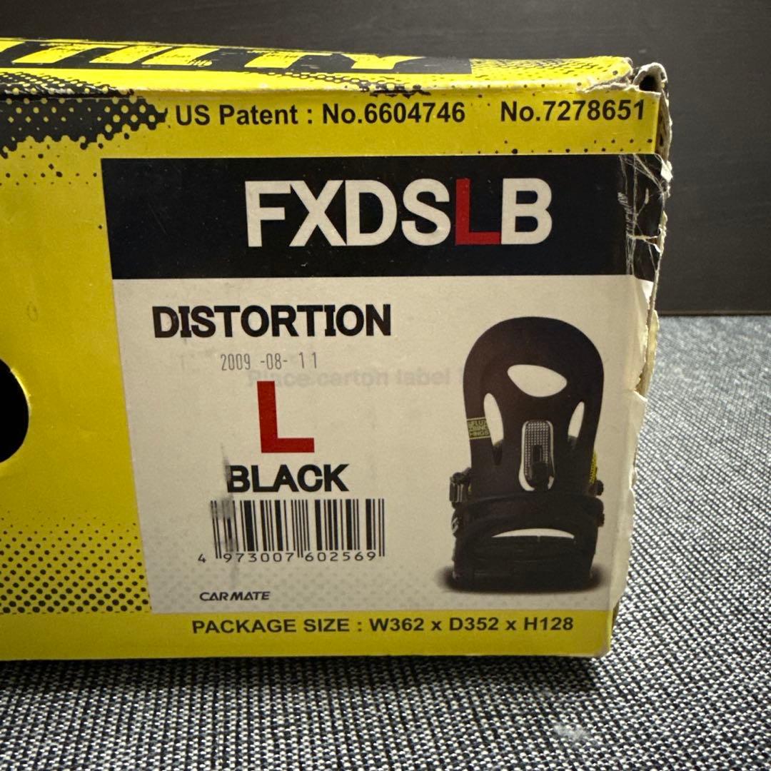 flux distortionスノーボード ビンディング ブラック/イエロー