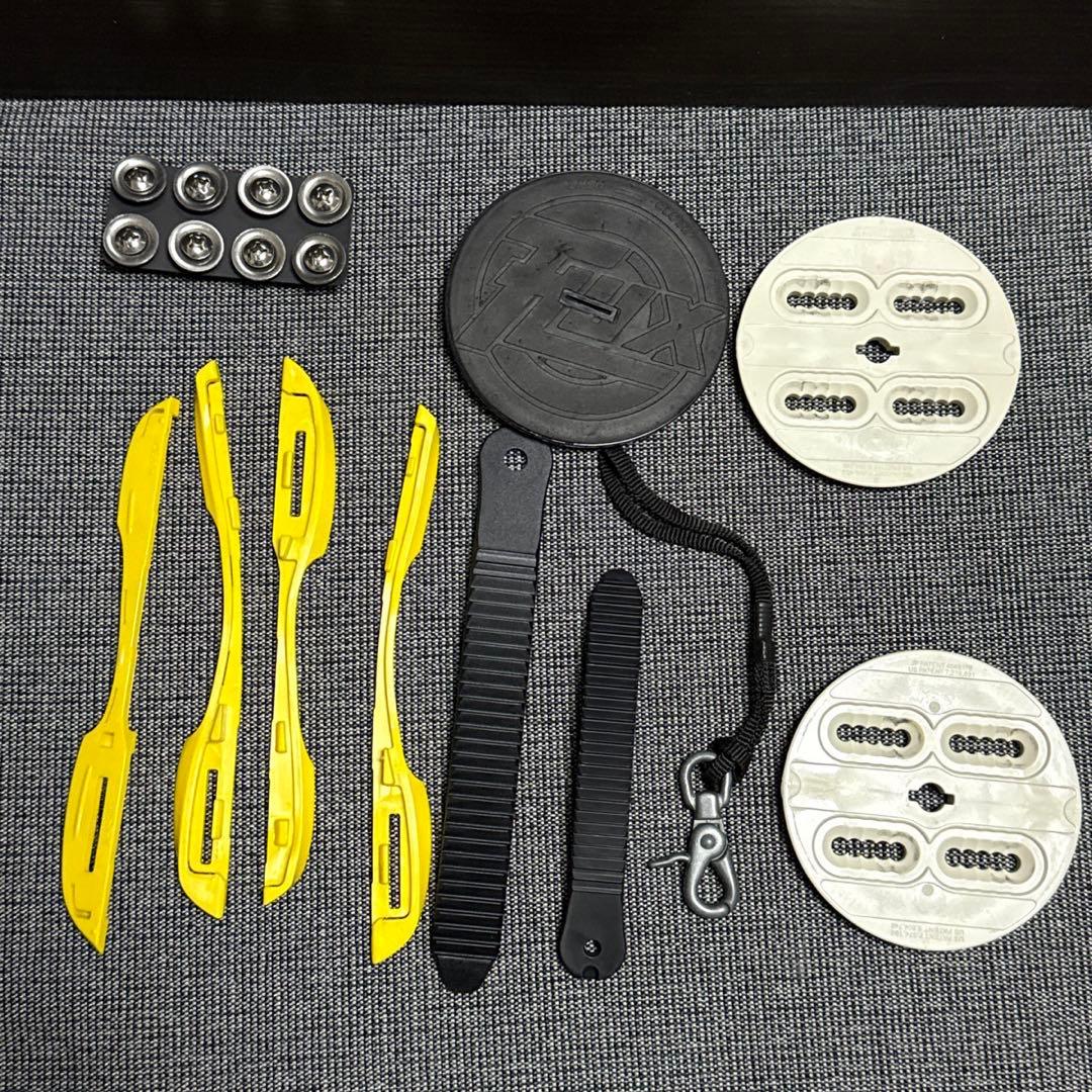 flux distortionスノーボード ビンディング ブラック/イエロー