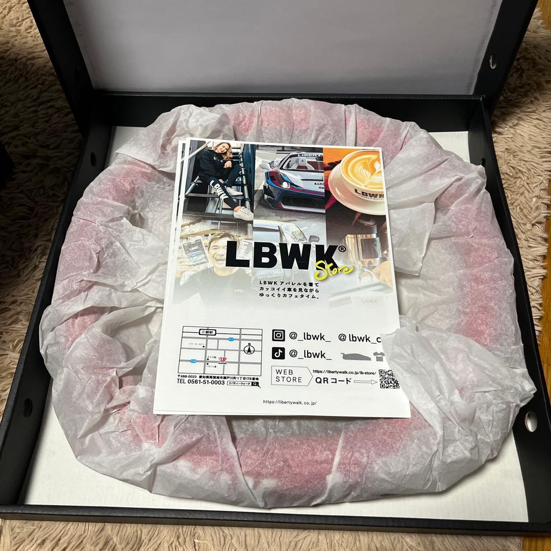 リバティウォーク　ハンドルカバー　絶版　レッド白文字LBWK
