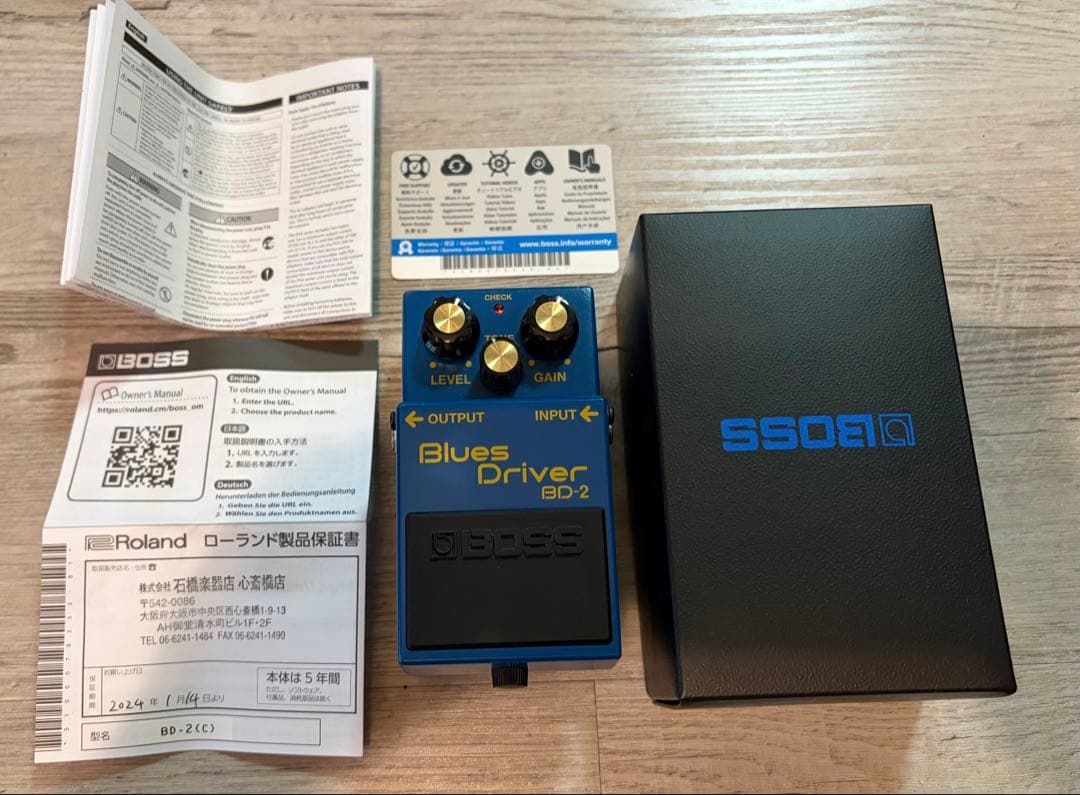 BOSS Blues D BD2ブルースドライバー　箱保証書付き
