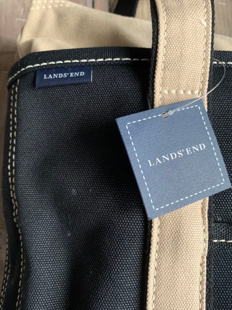 未使用 好配色 00s LANDS END vtg トートバッグ ランズエンド