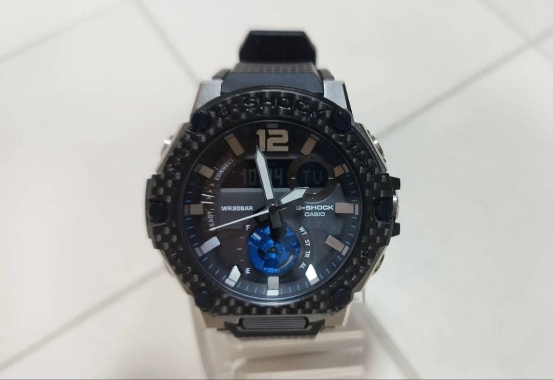(極美品)G-SHOCK GST-B300XA レア 電波ソーラー メンズ