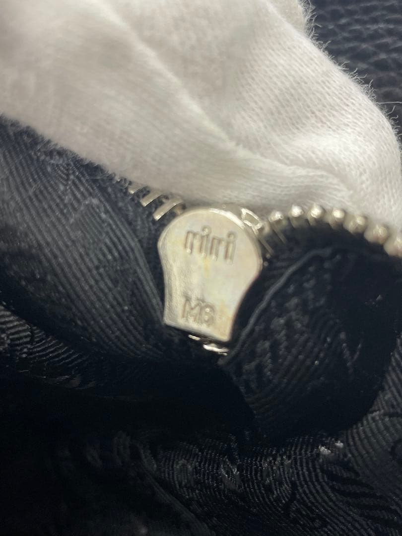 【Ｅ】PRADA ミニボストン BR2246 ブラックレザー