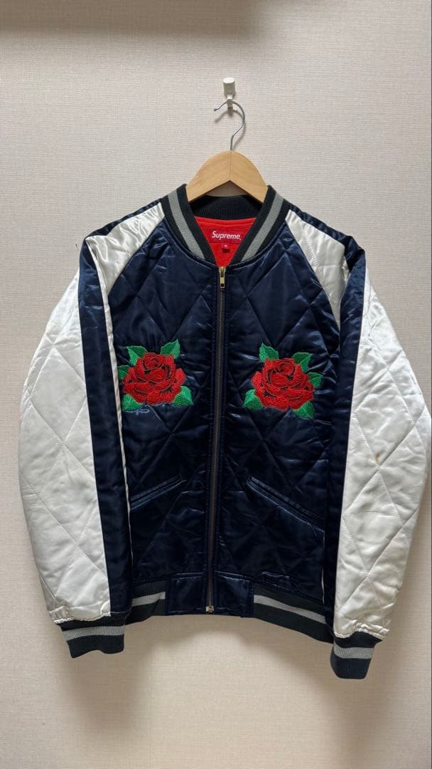 ジャケット・アウター Supreme Quilted Satin Bomber Jacket