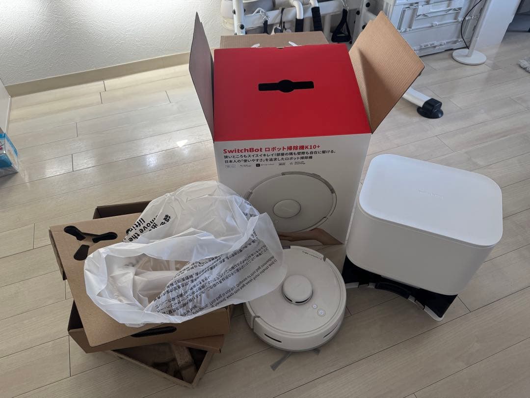 SwitchBot ロボット掃除機 ホワイト k10+