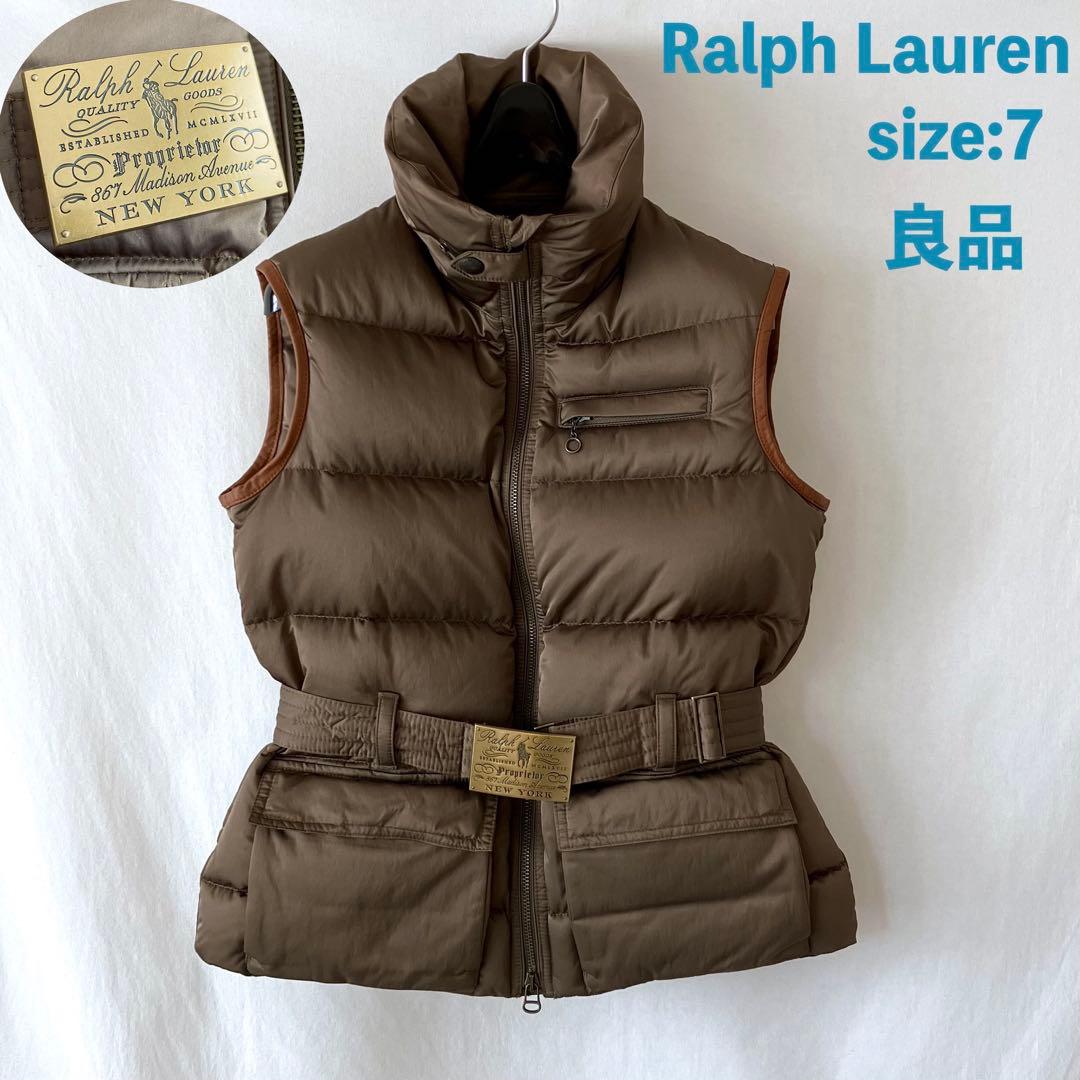良品 Ralph Lauren ダウンベスト ロゴベルト 7