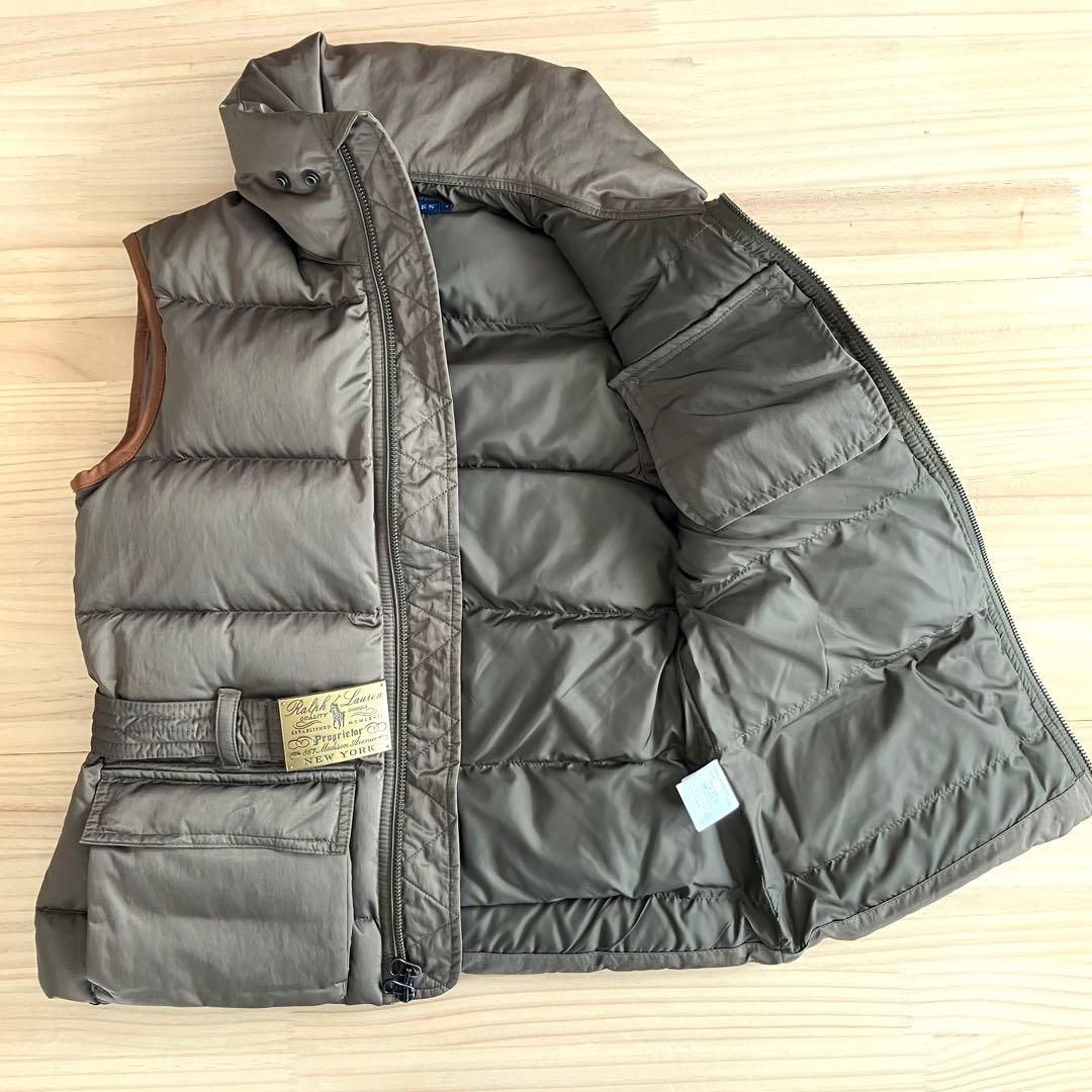 良品 Ralph Lauren ダウンベスト ロゴベルト 7