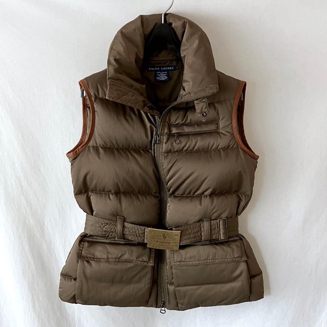 良品 Ralph Lauren ダウンベスト ロゴベルト 7