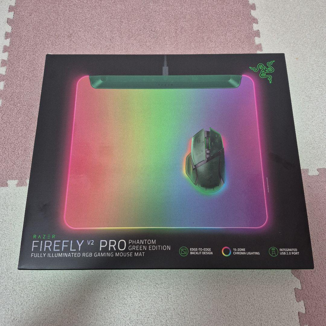マウス・トラックボール Razer Fireflyv2PRO Phantom Green Edition