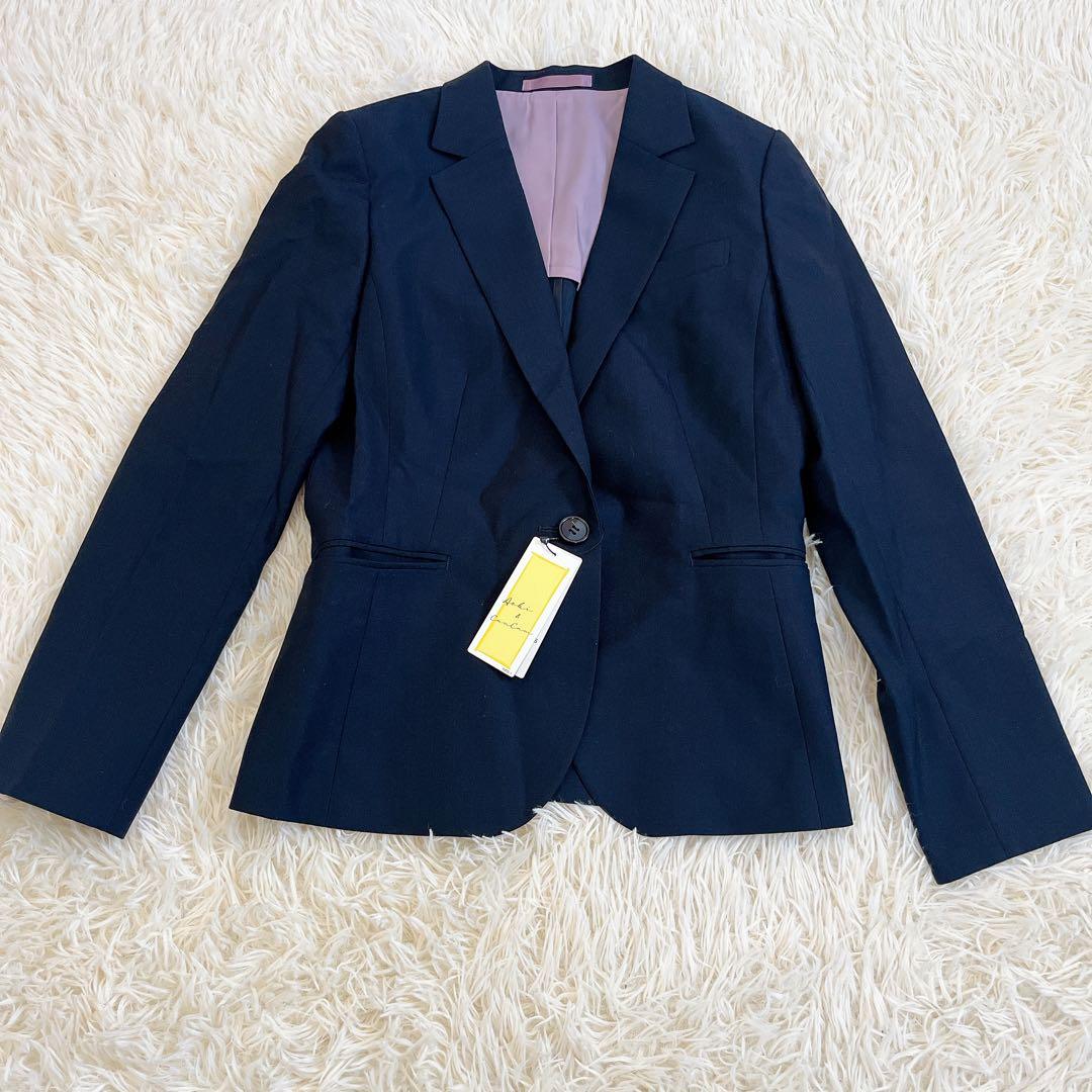 新品タグ付✨LES MUSE × cancam 紺無地調スーツ上下2点セット